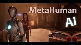 My MetaHuman Sister Keeps Following Me (Unreal Engine 5.5 test AI)