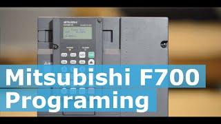 How to program the Mitsubishi F700 series VFD (F720, F740)