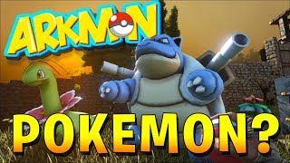 THERE'S POKEMON IN ARK?! - ARK SURVIVAL EVOLVED MODDED POKEMON (ARKMON #1)