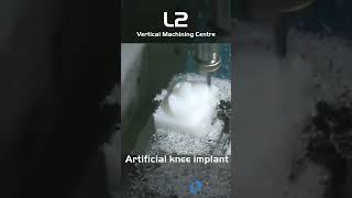 Artificial Knee Implant! #machiningcenter  #engineering #machiningcenter #medical #machining  #cnc