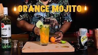 ORANGE MOJITO | EASY COCKTAIL RECIPE | 2 MINUTE COCKTAIL RECIPE | MALAYALAM COCKTAIL CHANNEL