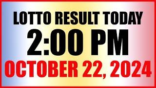 Lotto Result Today 2pm October 22, 2024 Swertres Ez2 Pcso