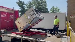 A&A Machinery Moving - Setting 3,700 lb. pharmaceutical oven