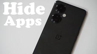 How To Hide Apps On OnePlus Nord N30