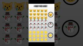 Find the odd emojis on this video and growth  your IQ level || it's your brain  test