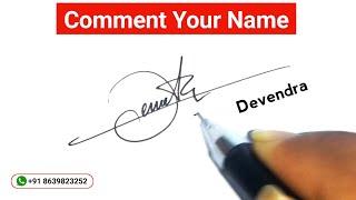 Commented Names | Signature Style Of My Name | How to Signature Your Name | Part - 2