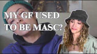 Reacting to My Femme Lesbian Girlfriend's Masc Days | Lesbian Couple