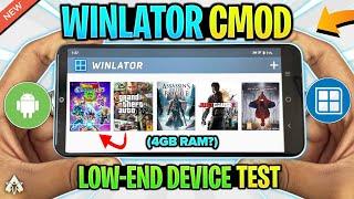  TESTING WINLATOR ANDROID CMOD ON *LOW-END* DEVICE (GAMEPLAY TEST) WINDOWS EMULATOR