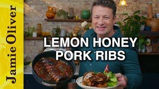 Lemon Honey Pork Ribs in ONE Pan | Jamie Oliver