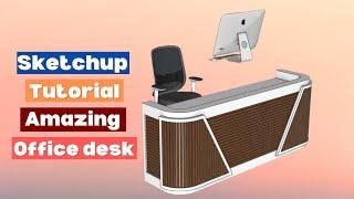 Design a Stunning Office Desk in SketchUp from Scratch!