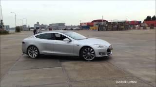 Tesla Model S Signature Performance Burnouts! Werner Budding is driving!