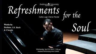 Senior Recital | Carlos Lugo, piano (April 30, 2025)