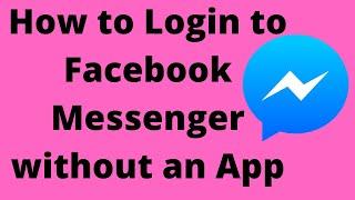 How to login to messenger without the app #shorts