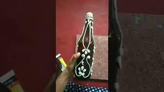 #shorts| Unique Bottle Art| Bottle Art Tutorial for Beginners| #bottleart #viral #diycrafts