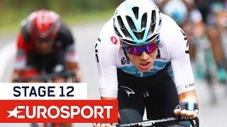 Geniez Wins in Nail-Biting Style, Yates Loses Lead | Vuelta a España 2018 | Stage 12 Highlights