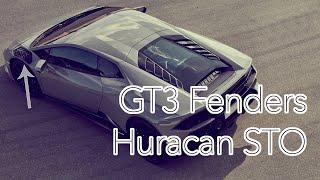 Lamborghini Huracan STO Aero Kit Part1: Forged Carbon Fiber Front Fenders Vented GT3 EVO Performante