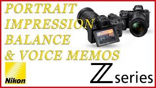 Portrait Impression Balance & Voice Memos