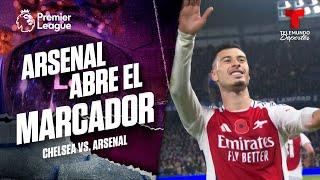 Gabriel Martinelli anota el primer gol de los Gunners - Chelsea vs. Arsenal | Premier League