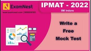 Free IPMAT Test | Mock Test IPMAT | IIM Indore | Analysis | NPAT | Free Test | IPMAT 2022