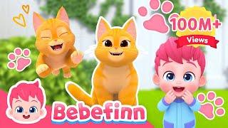 The Cat Song  I'm A Ginger Cat Boo! Meow | EP73 | Bebefinn Sing Along2 | Nursery Rhymes For Kids