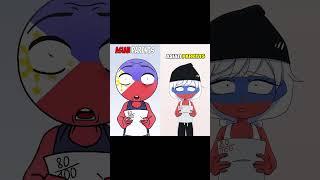 WESTERN VS ASIAN PARENTS  #countryhumans