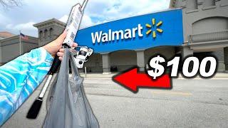 $100 Walmart BUDGET Fishing Challenge! (Rod/Reel/Lures) 2024