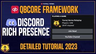 QBCore Framework - Rich Presence | FiveM Discord Rich Presence | FiveM Tutorial 2023 | QBCore