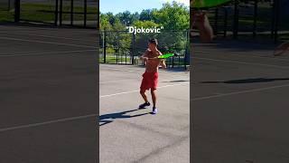 Doubles Tennis with 'Djokovic' #tennis #clips