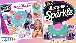 DIY NAILS  Shimmer 'n Sparkle The Real Ultimate Nail Spa from Cra-Z-Art Review!