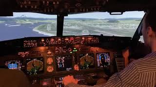 Landing the 737-800 full motion simulator