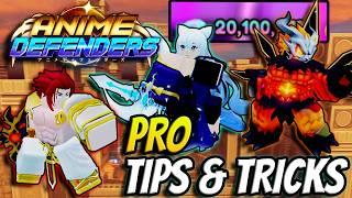 PRO Tips You *NEED* In Anime Defenders Update 4 Part 2 (MUST WATCH)