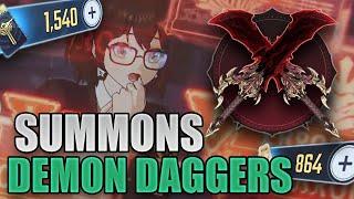 SUMMONING FOR THE BEST WEAPON IN THE GAME!! | DEMON KING DAGGERS SUMMON | SOLO LEVELING : ARISE