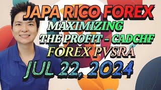 JAPA RICO FOREX - MAXIMIZING THE PROFIT ON THE CADCHF POSITION - PVSRA FOREX SWING TRADE JUL/22/2024