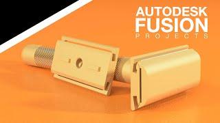 Autodesk Fusion 360 - 2/3 - Safety Razor - Intermediate/Advanced Tutorial (2024)