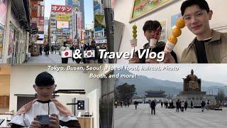 Japan & Korea Travel Vlog‍️: Restaurant hopping, haircut, photobooth with friends, and more!