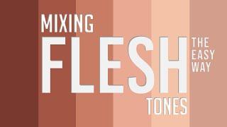 Mixing Flesh Tones Easily with Color Theory :: Painting Skin Tones and Colors