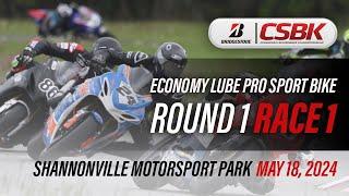 2024 Bridgestone CSBK - Economy Lube Pro Sport Bike Round 1, Race 1 at Shannonville