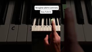 Imagine Simple Tutorial #piano #johnlennon #music #pianotutorial #pianolessons #tutorial #trythis