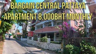 BARGAIN APARTMENT CENTRAL PATTAYA WITH KITCHEN 8,000BHT MONTHLY Home 24 *Details In Description*