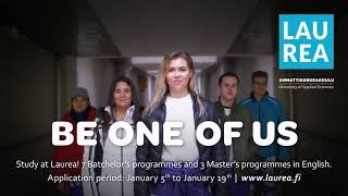Don't be alone - Be one of us! Apply to Laurea University of Applied Sciences