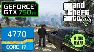 GTA V (FIVE) HINDI GAMEPLAY : GTX 750 Ti, 8GB RAM, Intel i7 4770