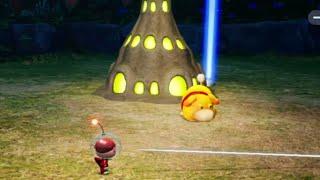 Oatchi guarding Lumiknolls animation (Pikmin 4)