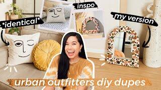 URBAN OUTFITTER DIY DUPES FOR WAY LESS! | AMAZING Terrazzo Arch Mirror, Yarn Embroidery Throw Pillow