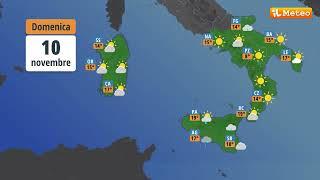 Meteo, previsioni meteo Domenica 10 novembre 2024