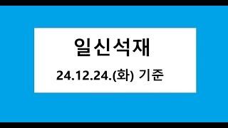 일신석재 차트 분석, 주식 주가 전망. 2024.12.26. 촬영