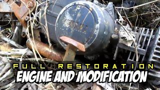 Full Restoration Old Motorcyle, Engine Yamaha Force 1 -Part 2