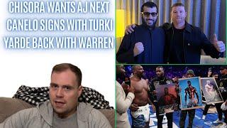 DEREK CHISORA WANTS JOSHUA FOR FIGHT 50, CANELO FOUR FIGHT DEAL WITH TURKI, YARDE BACK WITH WARREN.!