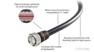 CommScope's HELIAX® LSF2 RF jumper solution proves small is the new big and powerful