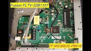 Fusion FLTV-32B110T уменьшить ток. MainBoard: TP.MS3663S.PB818. Подсветка Fusion FLTV-32B110T.