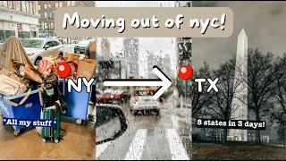 Moving from NYC ️ TX! Road trip through 8 states! | Vlog X